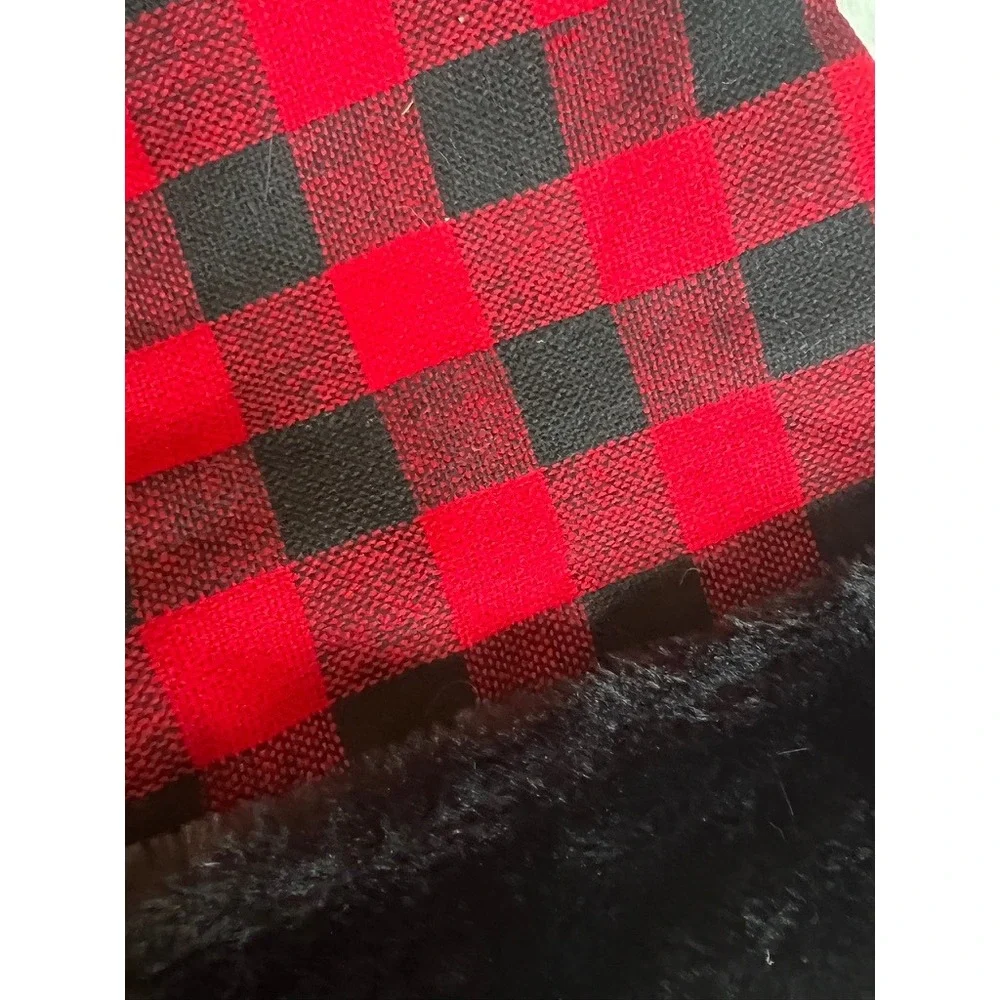 Christmas‎ Eve Santa Hat Lot Large Red Buffalo Plaid Leopard Stripe Fun Unique